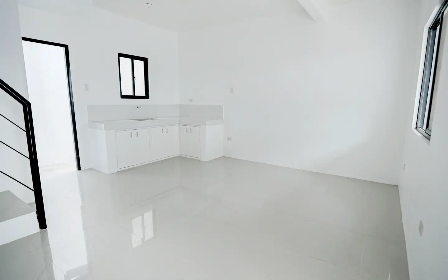 Turnover finish of the ground floor of a townhouse in San Jose del Monte