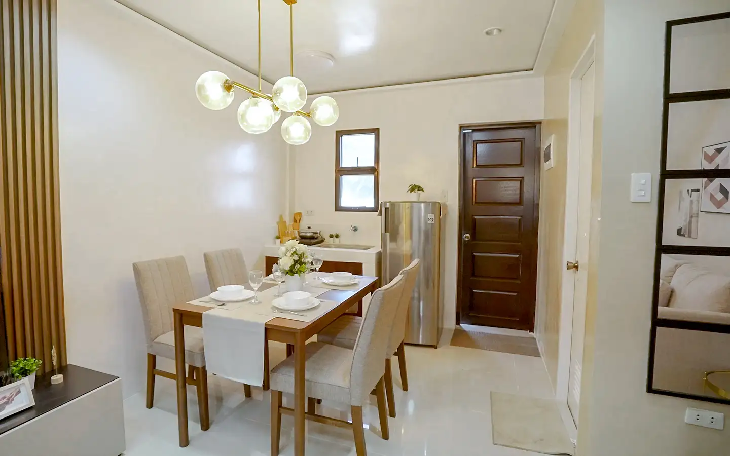 San Pablo Laguna Townhouse Model – Dining and Kitchen House and Lot for Sale in San Pablo, Laguna
