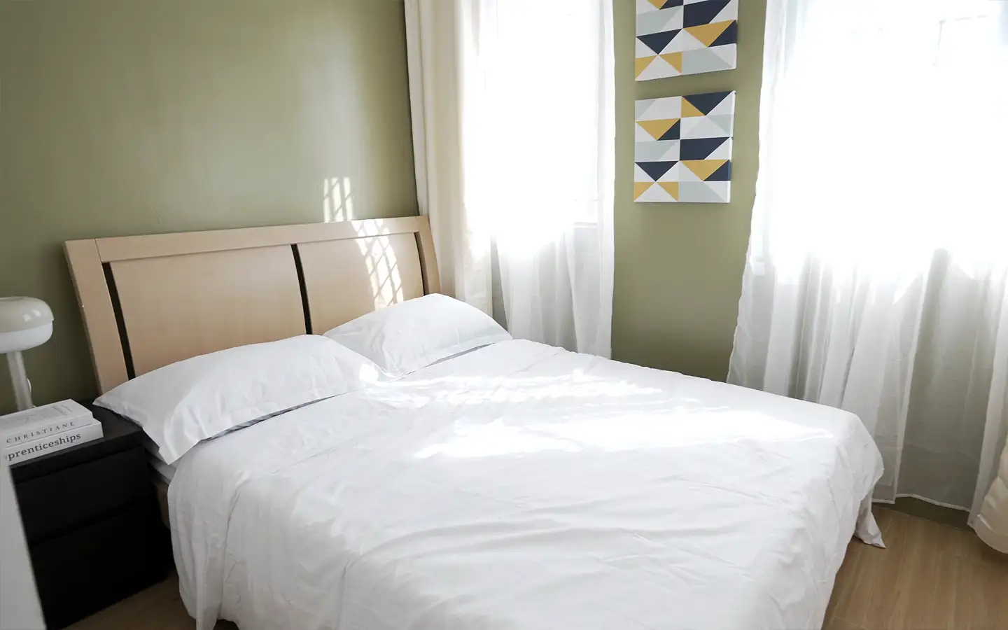 Trece Martires Townhouse Model – Sample Bedroom 1 Dressed-up model unit showing a sample bedroom in the Trece Martires townhouse