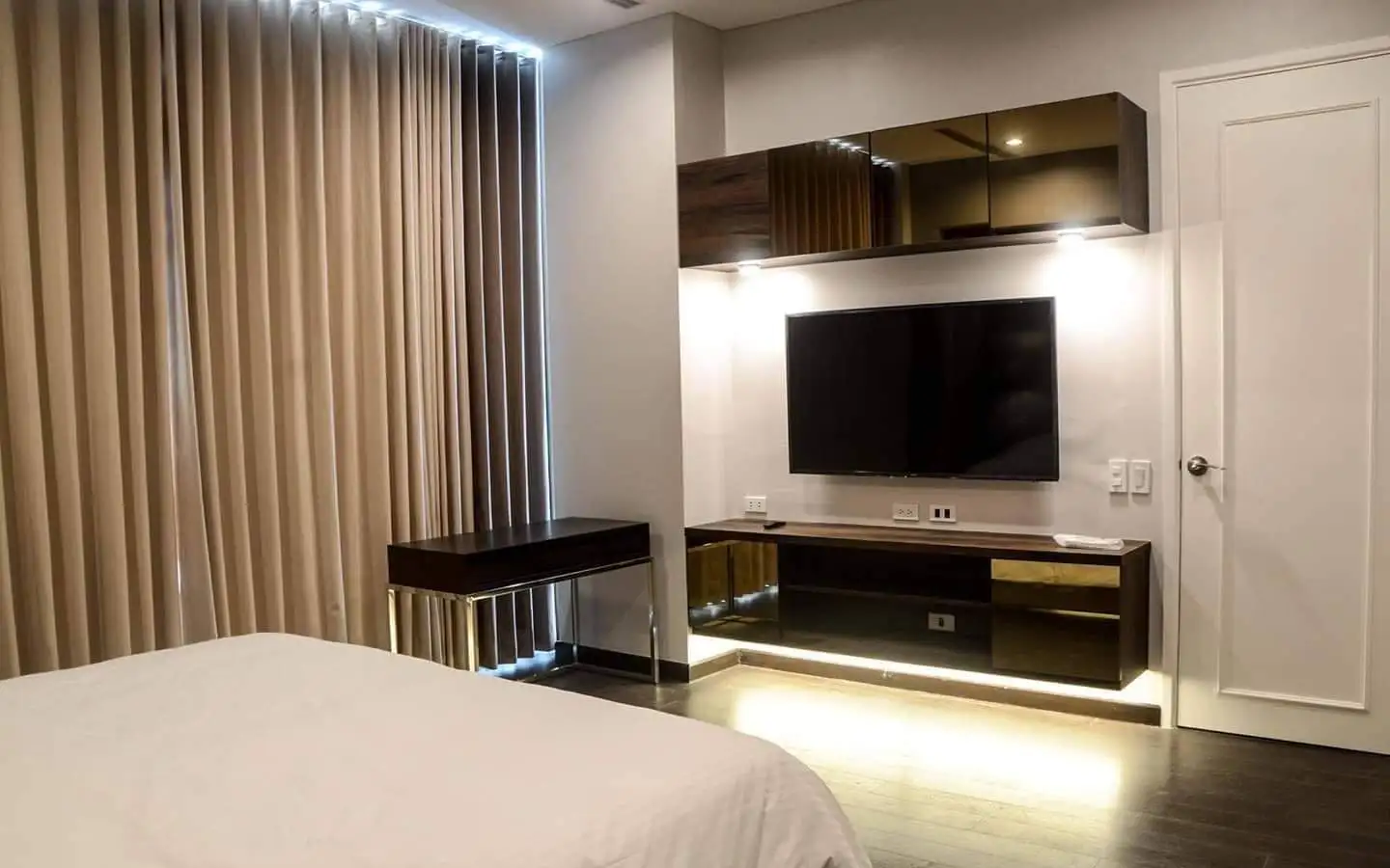 Trump Tower Manila 2-Bedroom Interior Another view of the bedroom in a fully furnished 2-bedroom condo at Trump Tower Manila