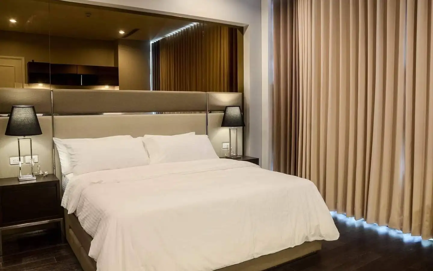 Trump Tower Manila 2-Bedroom Master Bedroom Master bedroom of a fully furnished 2-bedroom condo at Trump Tower Manila