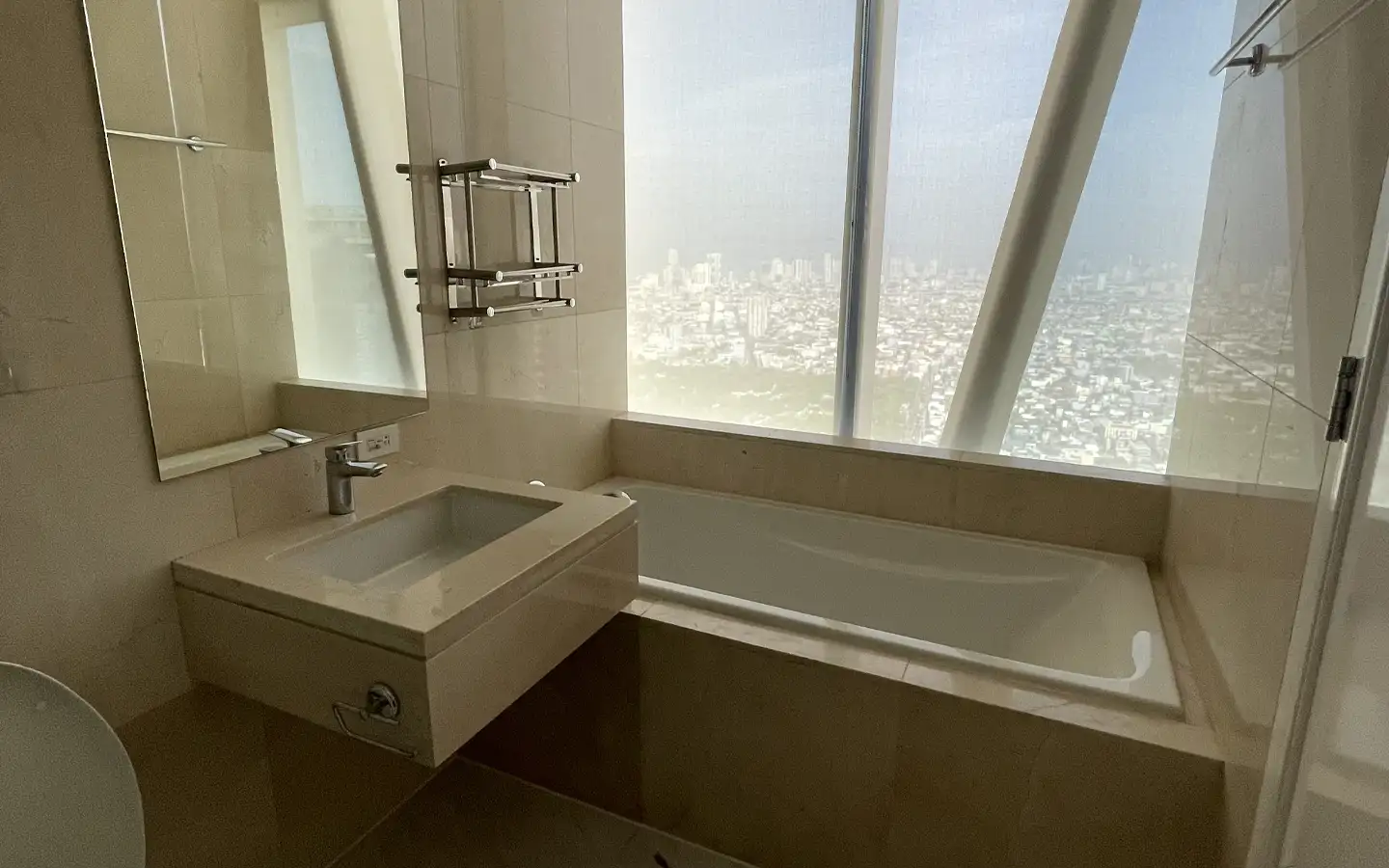 Trump Tower Manila Lower Penthouse Bathtub 2 Second view of the bathtub in the lower penthouse bathroom at Trump Tower Manila