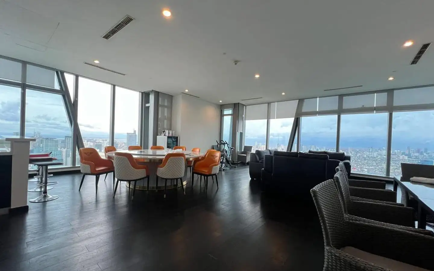 Trump Tower Manila 3-Bedroom Lower Penthouse Living Area Spacious living area of the 3-bedroom lower penthouse at Trump Tower Manila