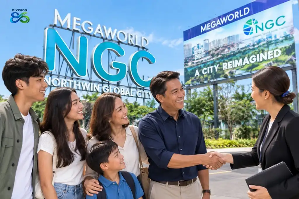 Family meeting with a real estate broker at Northwin Global City Bulacan